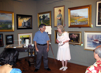 Joan Rudman and Thomas Valenti at Hudson Valley Art Association Exhibition